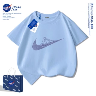 【จัดส่งวันเดียวกัน】เสื้อยืดผ้าฝ้ายแฟชั่นเด็ก NASA ใส่ได้ทั้งเด็กผู้ชายและเด็กผู้หญิง สวมใส่สบาย ระบายอากาศได้ดี