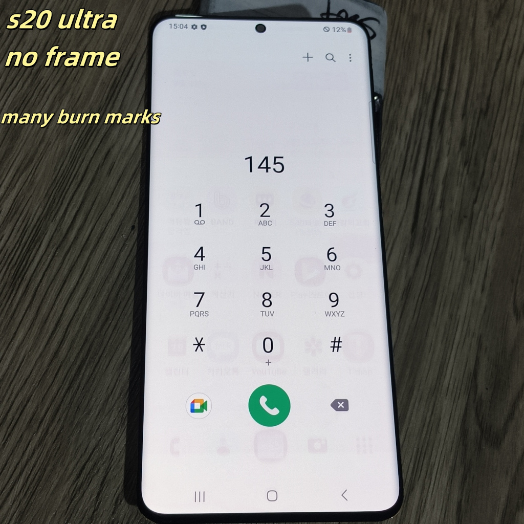 Super AMOLED พร้อม dot line burn สําหรับ Samsung S20 Ultra 4g 5g G988 G988F G988B/DS จอแสดงผล Lcd หน