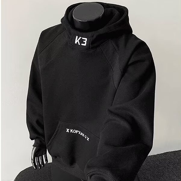 เสื้อกันหนาวมีฮู้ดสำหรับผู้ชาย สไตล์เรียบง่ายและอินเทรนด์