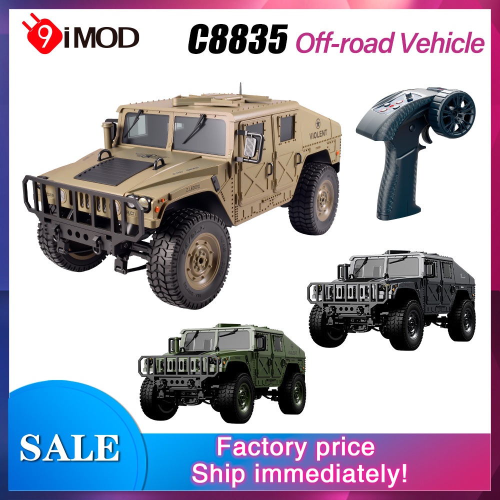 JJRC C8835 RC รถ 6 กม./ชม.ขับเคลื่อนสี่ล้อ 50M Diatance Winch อาวุธเสริม Off-Road Car1/16