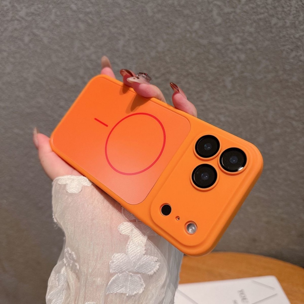 สําหรับ iPhone 17 17 Pro 17 Max Air 16 15 Pro 14 13 12 11 Pro เคสโทรศัพท์ซิลิโคนอ่อนนุ่ม Matte Texture Magnetic Backboard พร้อมเลนส์ฟิล์มรวมทุกอย่างกันกระแทกเคสโทรศัพท์ - รูปที่ 3