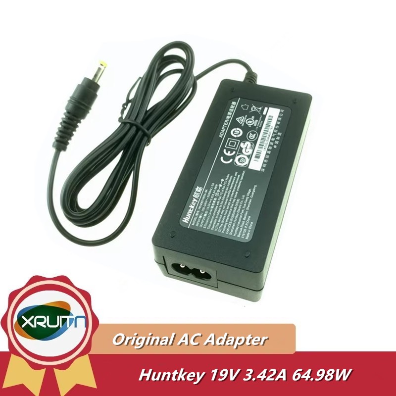Original AC Adapter Charger สําหรับ Huntkey 19V 3.42A 64.98W 65W 5.52.5mm แหล่งจ่ายไฟ HKA06519034-8K