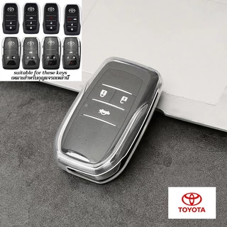 ที่ใส่กุญแจแบบพับได้TOYOTA Hilux Vigo Vios Yaris Ativ Camry Corolla Altis เคสกุญแจแบบพลิก Fortuner Innova Commuter ที่หุ้มกุญแจรถดัดแปลงโปร่งใส
