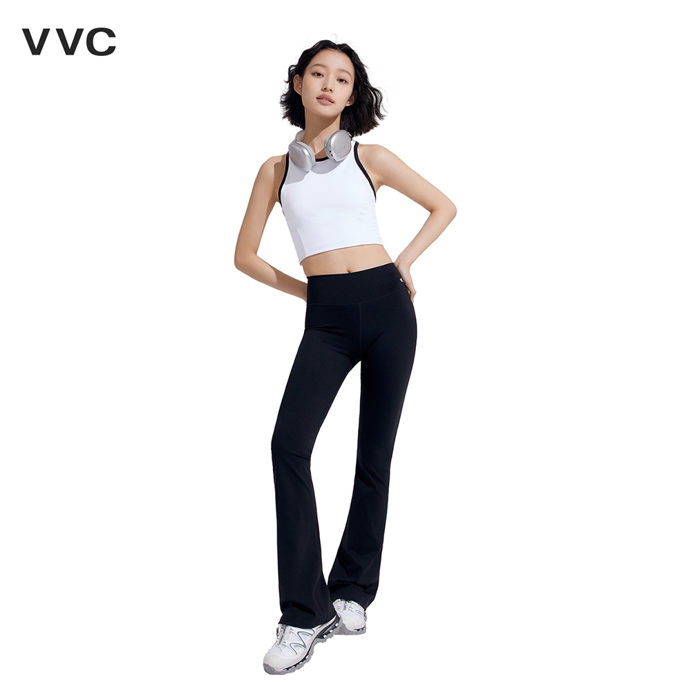【TH Delivery】VVC Womens Fleece Flared Pants - กางเกงรัดรูปโยคะพร้อมชายฉลามสําหรับควบคุมหน้าท้องและวิดพื้น