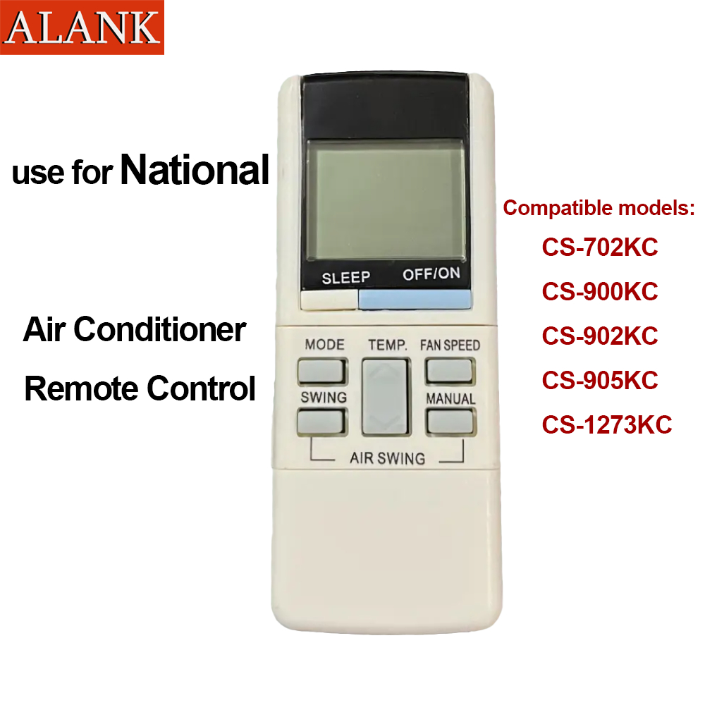 ALANK รีโมทแอร์ National รุ่น A75C598, A75C640, A75C973, CS-702KC, CS-900KC, CS-902KC