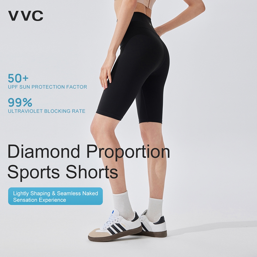 【TH Delivery】VVC กางเกงขาสั้นปั่นจักรยานผู้หญิง - ทรงสลิมกระชับซอฟต์ UPF50+ สำหรับโยคะ ออกกำลังกาย ใส่สบายช่วยเผยสัดส่วน — صورة 7
