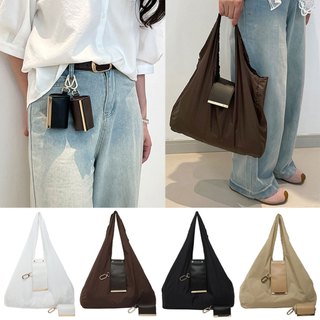 Keychain Tote Bag, Mini Foldable Shopping Bag, Portable with Key Ring Expandable Reusable Supermarket Eco-Friendly Bag