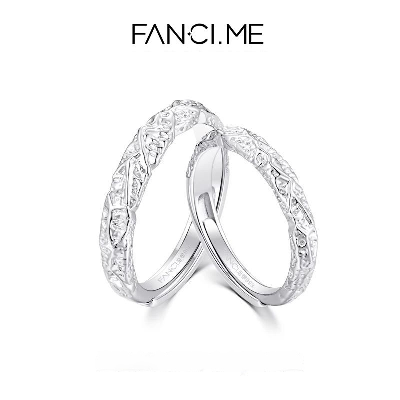Fancy Me แหวนคู่เงินสเตอร์ลิง 999 สําหรับเป็นของขวัญวันเกิดให้คนพิเศษ