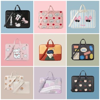 กระเป๋าใส่แล็ปท็อป แบบหนัง ลายการ์ตูนน่ารัก ขนาด 13.3 นิ้ว 14.1 นิ้ว 15.6 นิ้ว
