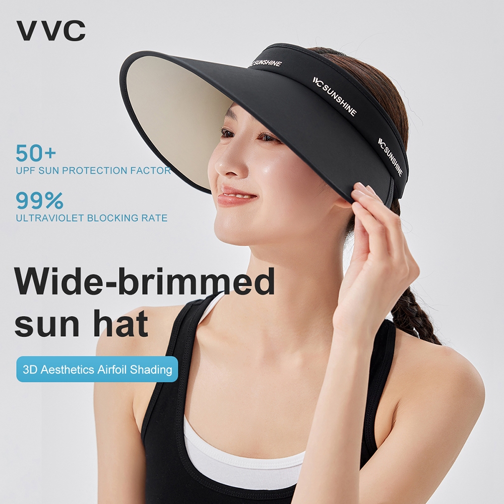 VVC หมวกกันแดดผู้หญิงแบบเปิดกระหม่อม UPF50+ ปีกกว้างสำหรับขี่จักรยาน — صورة 2