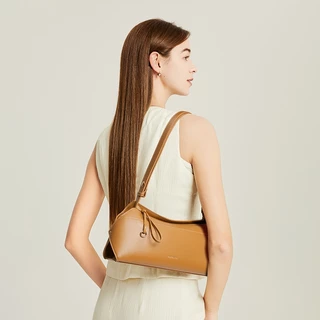 BOSTANTEN Puzzle Bag กระเป๋าสะพายไหล่ผู้หญิง ใต้วงแขน ดีไซน์โค้งมนทันสมัย ใช้งานอเนกประสงค์ เหมาะสำหรับทุกวัน
