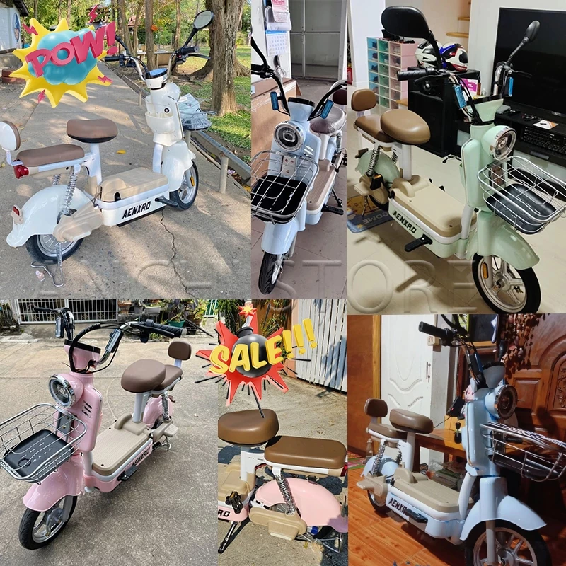 ANCHI จักรยานไฟฟ้า มอเตอร์ 580W แบตเตอรี่ 48V 12A มีกระจกมองหลัง ตะกร้า thumbnail 10