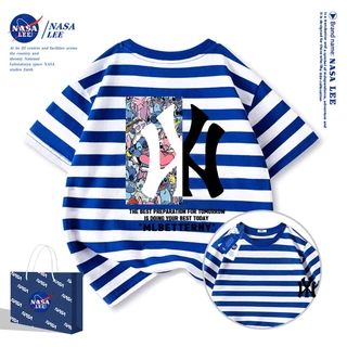 2025สินค้าใหม่! เสื้อยืดแขนสั้นสำหรับเด็ก NASA สบายและนุ่ม ผ้าฝ้ายแท้ 100% เสื้อเด็ก เด็กชาย