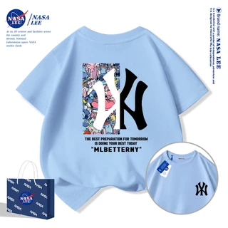 2025สินค้าใหม่! เสื้อยืดแขนสั้นสำหรับเด็ก NASA สบายและนุ่ม ผ้าฝ้ายแท้ 100% เสื้อเด็ก เด็กชาย