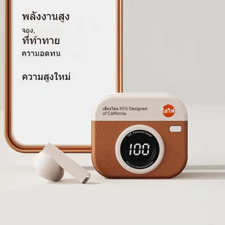 Q86 หูฟังไร้สายบลูทูธ Retro Design ENC ลดเสียงรบกวนจอแสดงผลแบตเตอรี่ IPX5 บลูทูธกันน้ํา 5.4