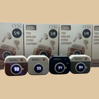 Q86 หูฟังไร้สายบลูทูธ Retro Design ENC ลดเสียงรบกวนจอแสดงผลแบตเตอรี่ IPX5 บลูทูธกันน้ํา 5.4
