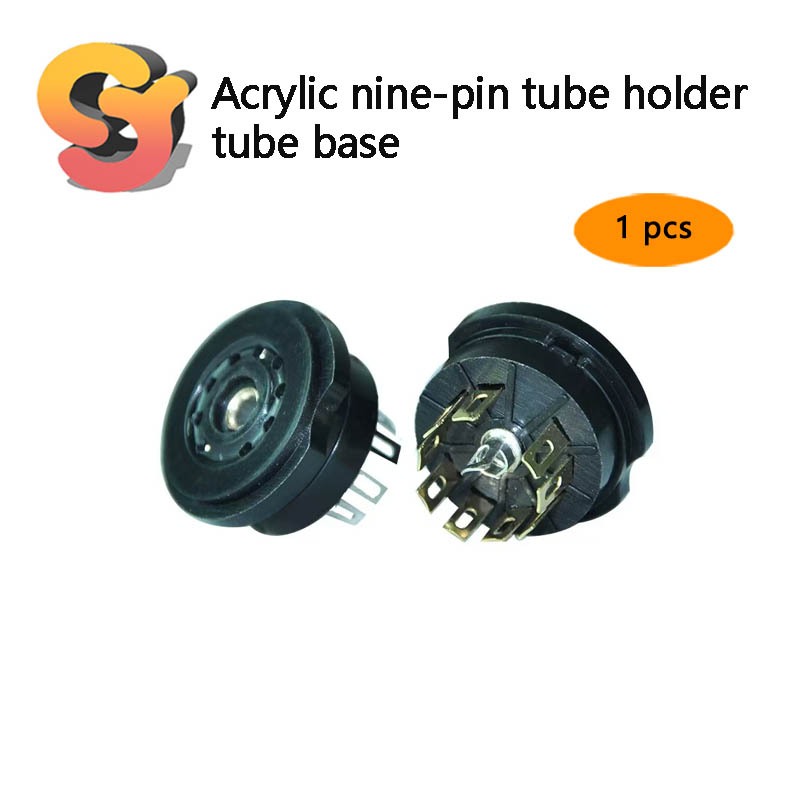[สต๊อกพร้อม] 1 ชิ้น Bakelite Nine-leg Tube Holder Tube Holder for 6N1/12AU7/E88CC/6N3/6N11 GZC9-F-G