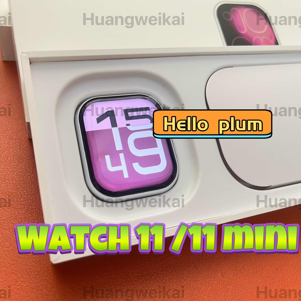 ล่าสุด Amoled 2026 H26 mini pro 4/46mm TOP HELLO PLUM smart watch กีฬา smart watch สร้อยข้อมือชาร์จไ