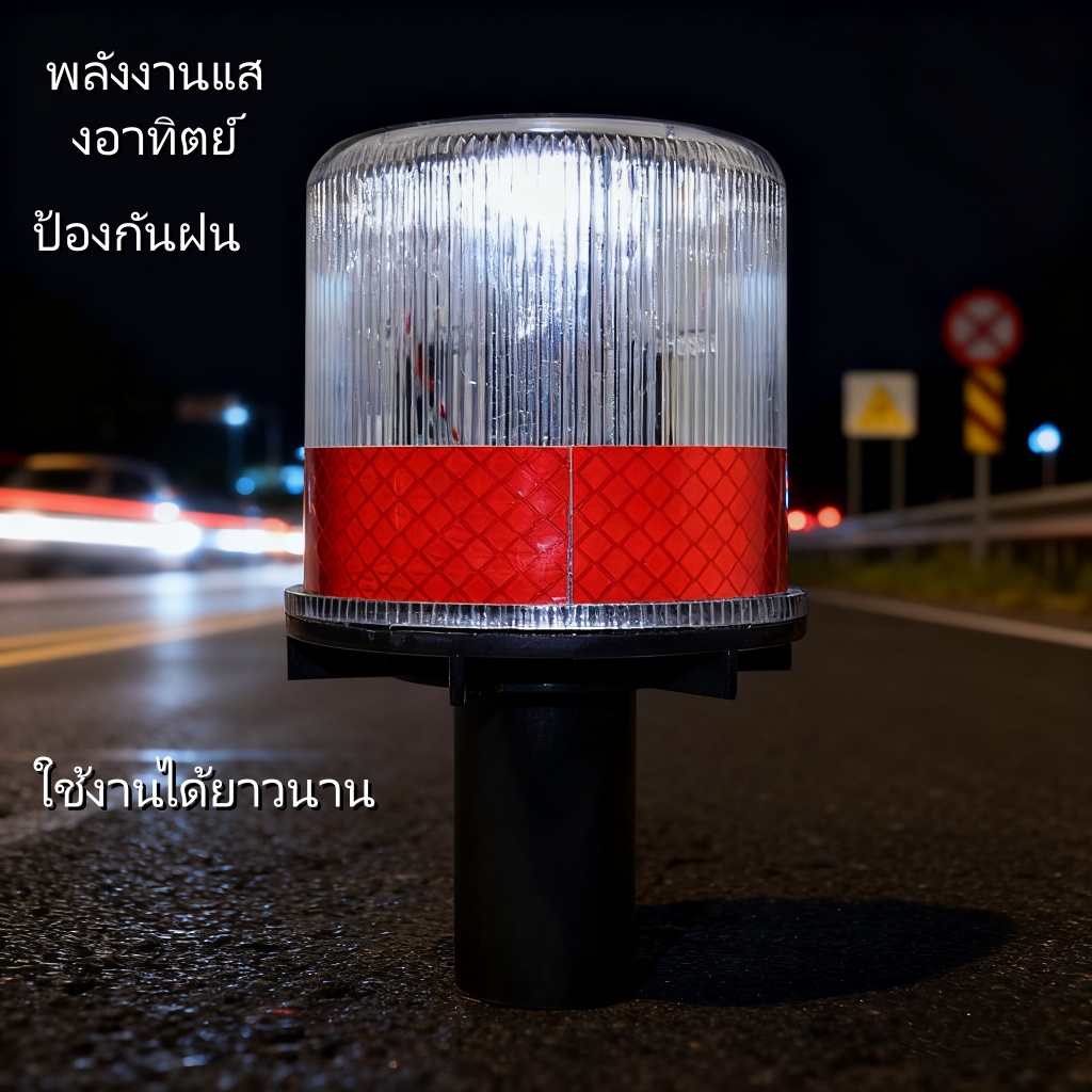 กันฝนไฟ นํา ฉุกเฉินพลังงานแสงอาทิตย์กระพริบอายุการใช้งานแบตเตอรี่ยาวนานที่เชื่อถือได้