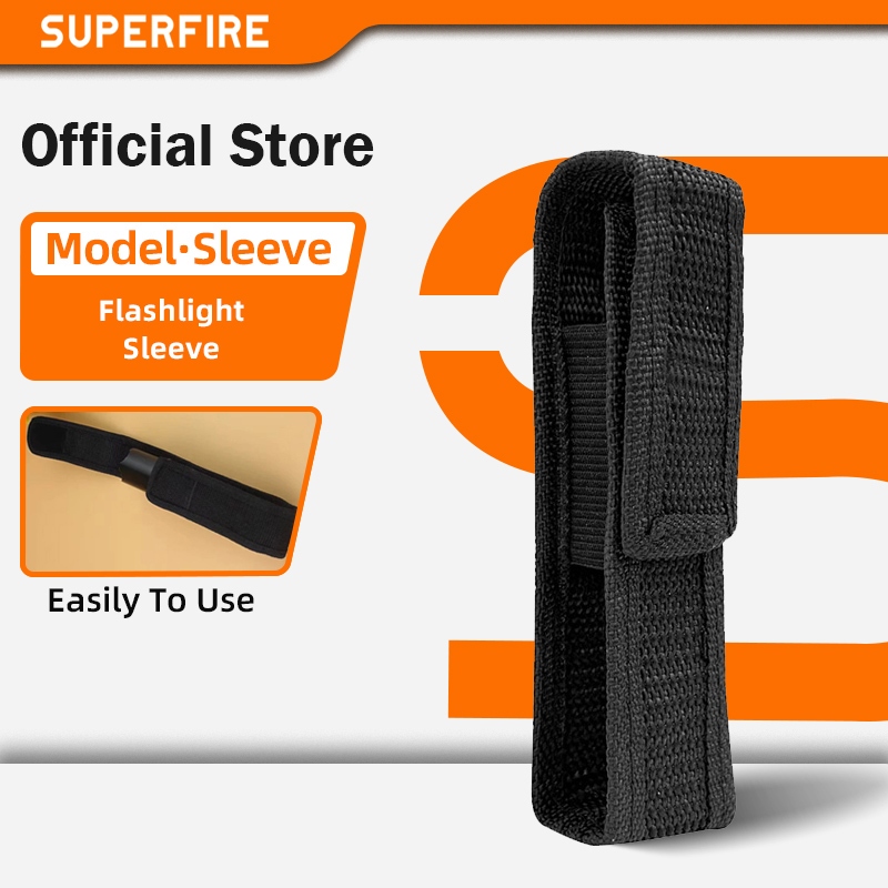 SUPERFIRE กล่องเก็บไฟฉาย สีดํา v50