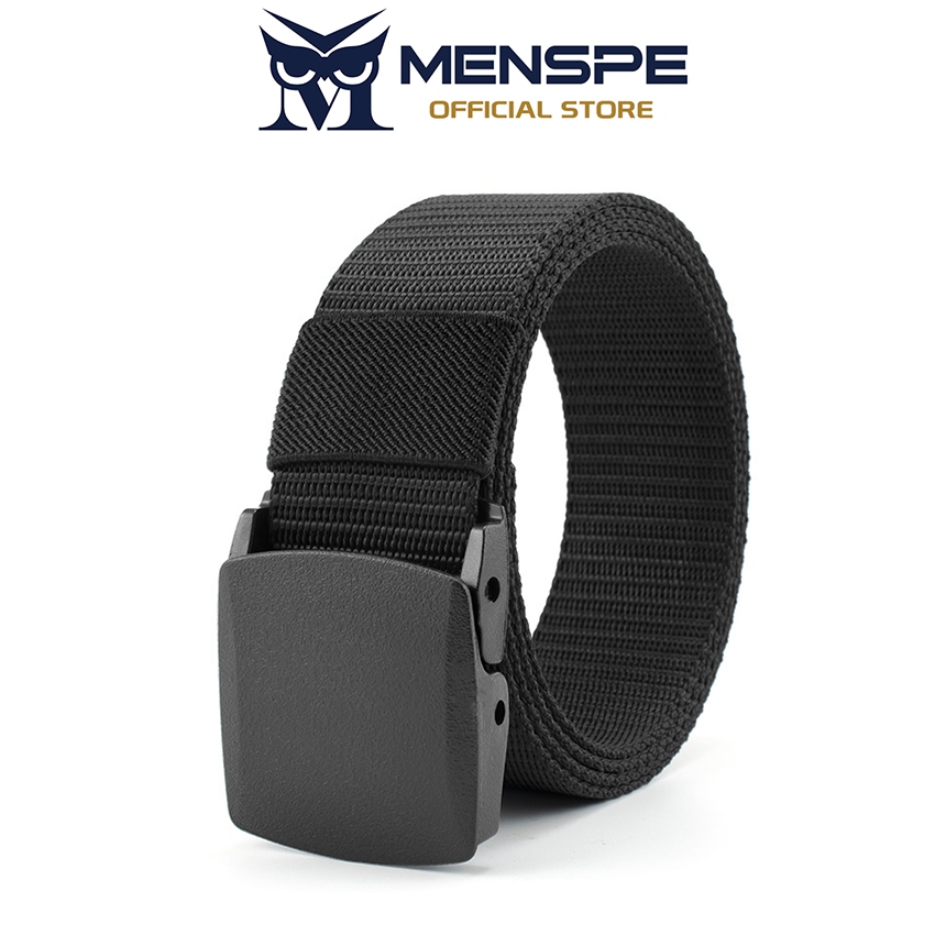 MENSPE เข็มขัดไนลอนกลางแจ้งสำหรับผู้ชาย เยาวชน กีฬา เรียบง่าย สวยงาม แข็งแรง ปรั