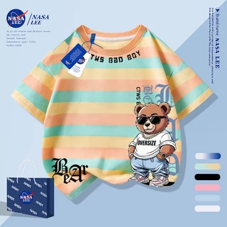 [จัดส่งในวันเดียวกัน] นาซ่า เสื้อยืดผ้าฝ้ายแท้ สำหรับทั้งชายและหญิง ระบายอากาศได้ดี และดูดซับเหงื่อ
