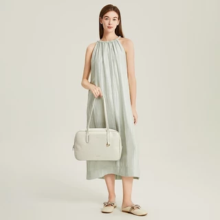BOSTANTEN Speedy Bag กระเป๋าสะพายไหล่ผู้หญิง หนัง PU Tote Bag กระเป๋าใบใหญ่ จุของเยอะ อเนกประสงค์ สไตล์เกาหลี เรียบหรู Work Daily