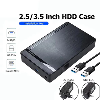 🚚ท้องถิ่น🚚 3.5/2.5 นิ้ว HDD กรณี SATA เป็น USB 3.0 อะแดปเตอร์ 5Gbps ฮาร์ดไดรฟ์ภายนอกสําหรับ SSD Disk 10TB HDD สําหรับ PC แล็ปท็อป