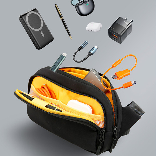 BANGE ปัง #3097 กระเป๋าสะพายข้างหน้าอกแท็บเล็ตขนาด 9.7 นิ้วแบรนด์ดั้งเดิมสําหรับผู้ชาย