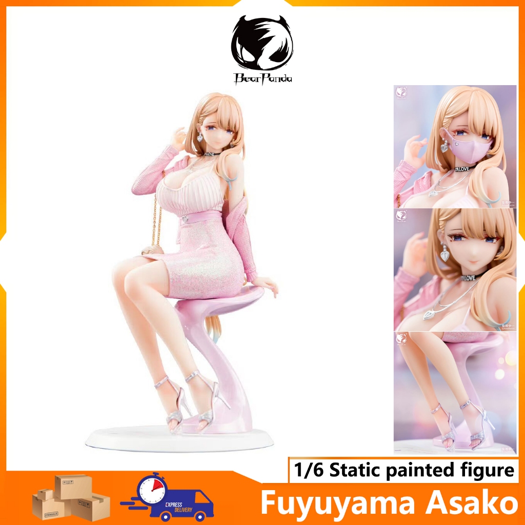 【Bearpanda】Fuyuyama Asako private teacher 1/6 Static painted figure height about 23cm Popular PVC series Bearpanda & くせ