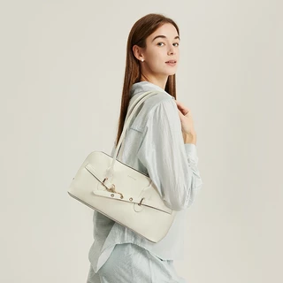 BOSTANTEN Chloe Bag กระเป๋าถือสะพายไหล่สำหรับผู้หญิง หนังพรีเมียม ดีไซน์หรูหรา ความจุขนาดกลาง ใช้งานได้ทุกโอกาส