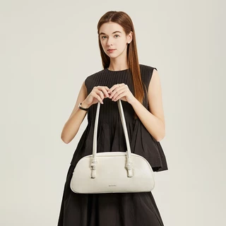 BOSTANTEN Polly Bag กระเป๋าถือสะพายไหล่สำหรับผู้หญิง กระเป๋าหนังกลับความจุขนาดใหญ่ ดีไซน์สวยงามและทันสมัย