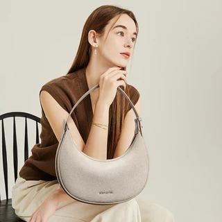 BOSTANTEN Suede Moon Bag กระเป๋าถือผู้หญิง กระเป๋าแฟชั่นสุดประณีต อเนกประสงค์