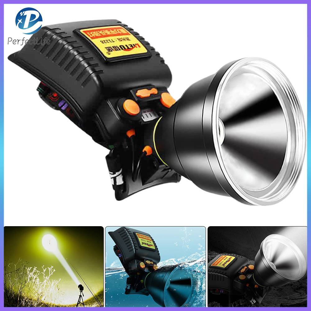 ไฟฉายเครื่องบิน ไฟฉายไฟหน้า LED M19/ไฟฉายกลางแจ้ง T 12000/ชนิดแบตเตอรี่ลิเธียม/แสงอัลตราไวไลท์ LED/ชาร์จใหม่ได้/ไฟหัวชาร์จ