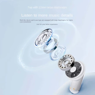 ใหม่ Q10 คลิปหู ENC Noise Cancelling คู่สไตล์ Dual Ear หูฟังบลูทูธสองในหนึ่งเดียว
