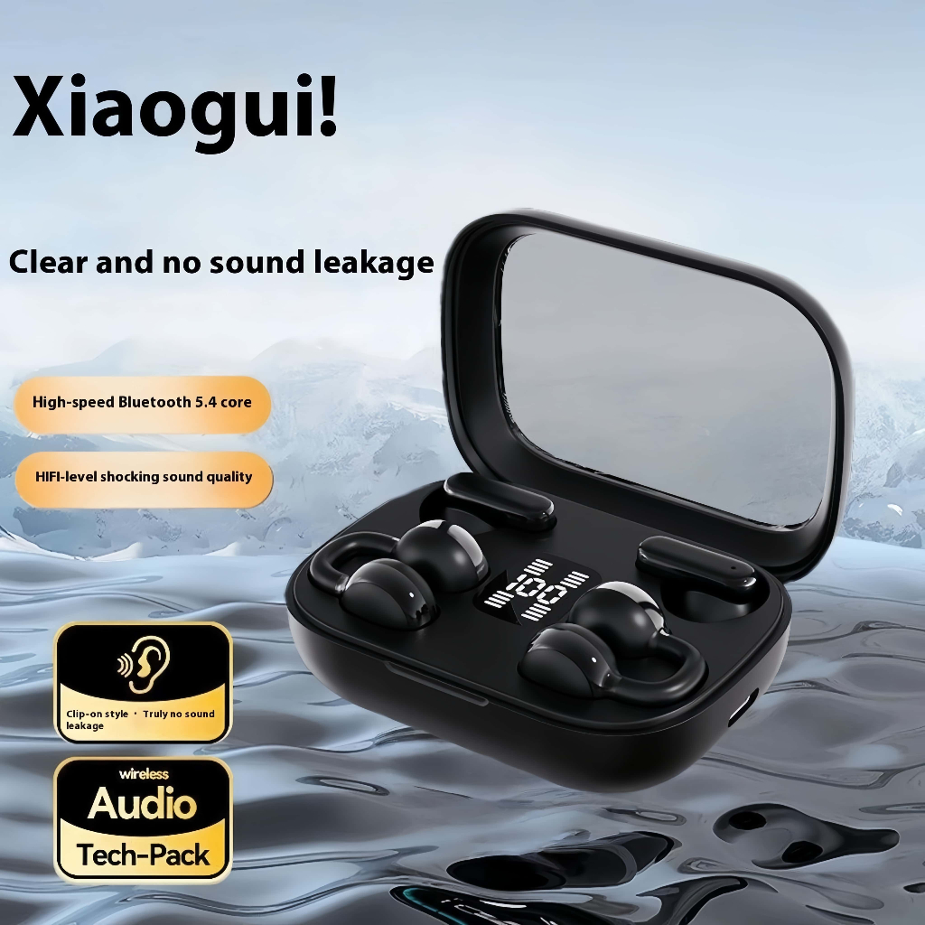 ใหม่ Q10 คลิปหู ENC Noise Cancelling คู่สไตล์ Dual Ear หูฟังบลูทูธสองในหนึ่งเดียว