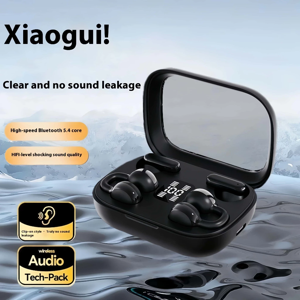 ใหม่ Q10 คลิปหู ENC Noise Cancelling คู่สไตล์ Dual Ear หูฟังบลูทูธสองในหนึ่งเดียว