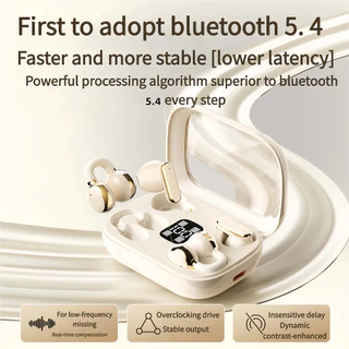ใหม่ Q10 คลิปหู ENC Noise Cancelling คู่สไตล์ Dual Ear หูฟังบลูทูธสองในหนึ่งเดียว