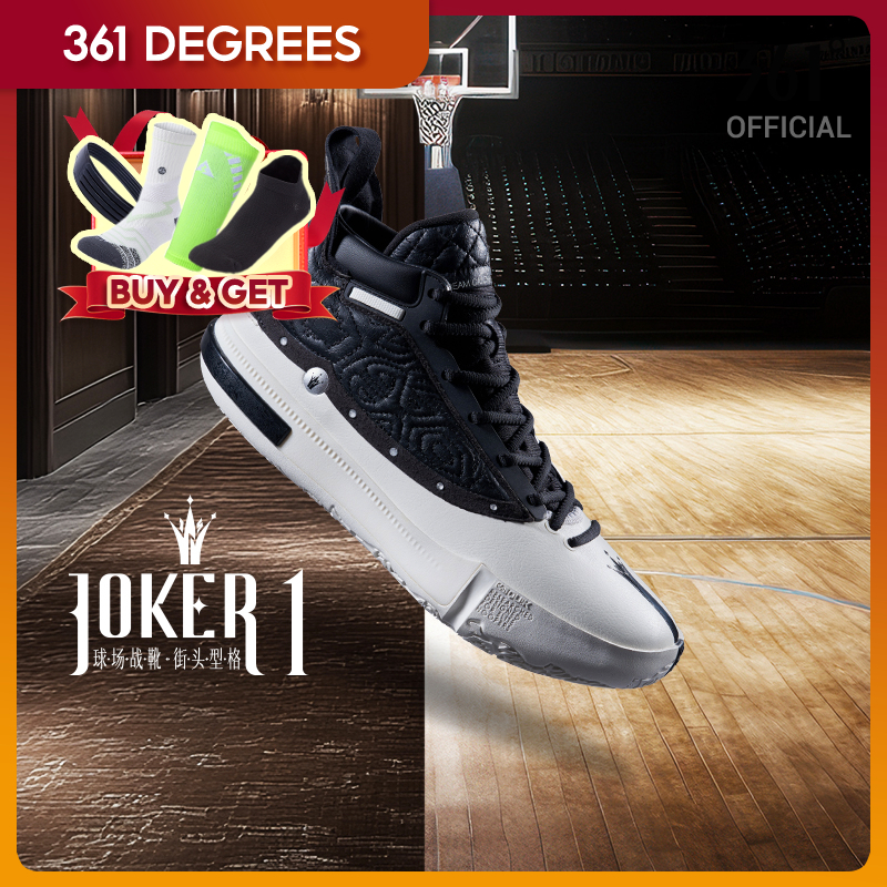 361 Degrees Nikola Jokic Joker 1 รองเท้าบาสเก็ตบอลสําหรับผู้ชายป้องกันมืออาชีพ 572511103