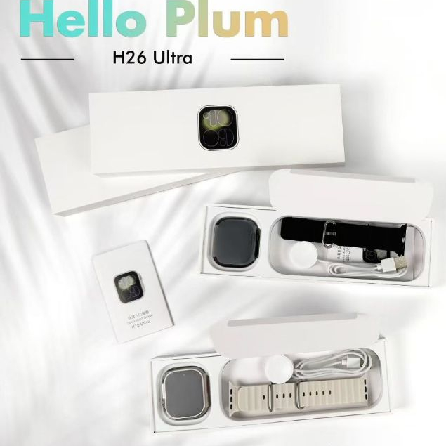HELLO PLUM H26 ultra 3 Smart Watch OS26 ระบบ 49 มม.กีฬาสร้อยข้อมือสมาร์ทวอทช์บลูทูธโทร VS hello watc