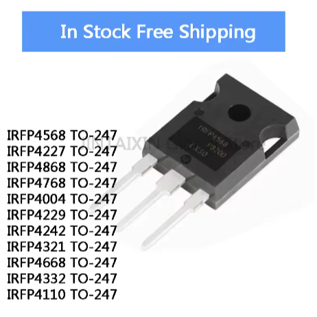 5 ชิ้น IRFP4568 IRFP4227 IRFP4868 IRFP4768 IRFP4004 IRFP4229 IRFP4242 IRFP4321 IRFP4668 IRFP4332 IRF