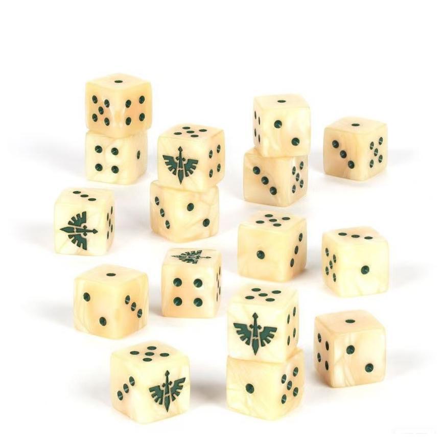 Warhammer Dice WORD BEARERS DICE Warhammer Dice Dark Angel Dice Warhammer 40K Bone Color Series