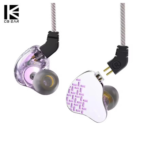 KBEAR Rosefinch 3.5 มม./Typec 10 มม.DD In Ear Monitor HiFi หูฟังแบบไดนามิก OFC หูฟังแบบมีสายเพลงชุดห
