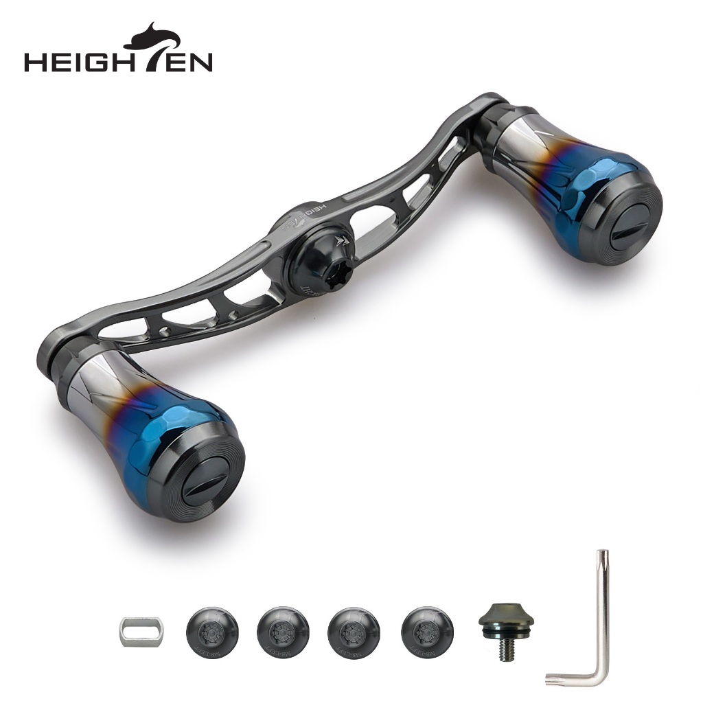 HEIGHTEN 90 มม.และ 105 มม.Reel Handle Aurora Series สําหรับ Shimano Antares Curado Daiwa Steez Zillion Tatula เหยื่อม้วน
