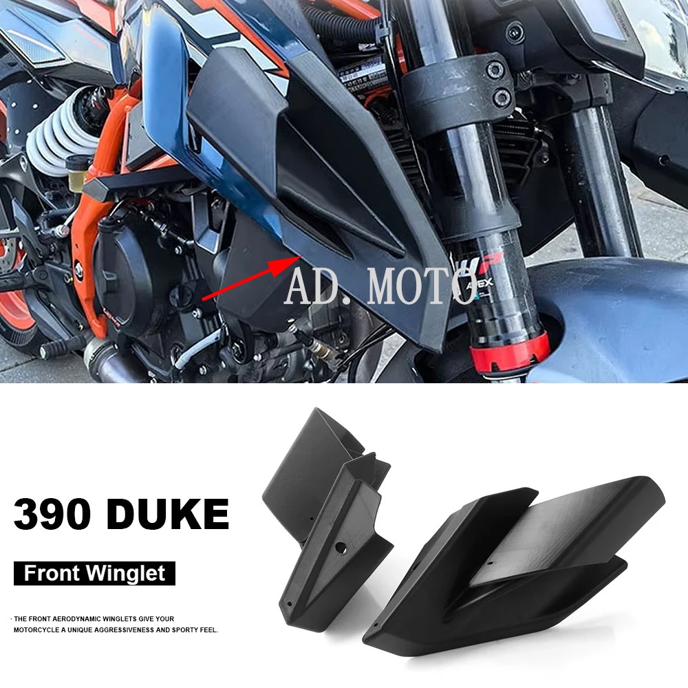 สําหรับ KTM 390 Duke 390Duke 390 DUKE 2024 ktm ด้านข้างความดันสปอยเลอร์เปลือยรถจักรยานยนต์ปีกคงที่แฟ
