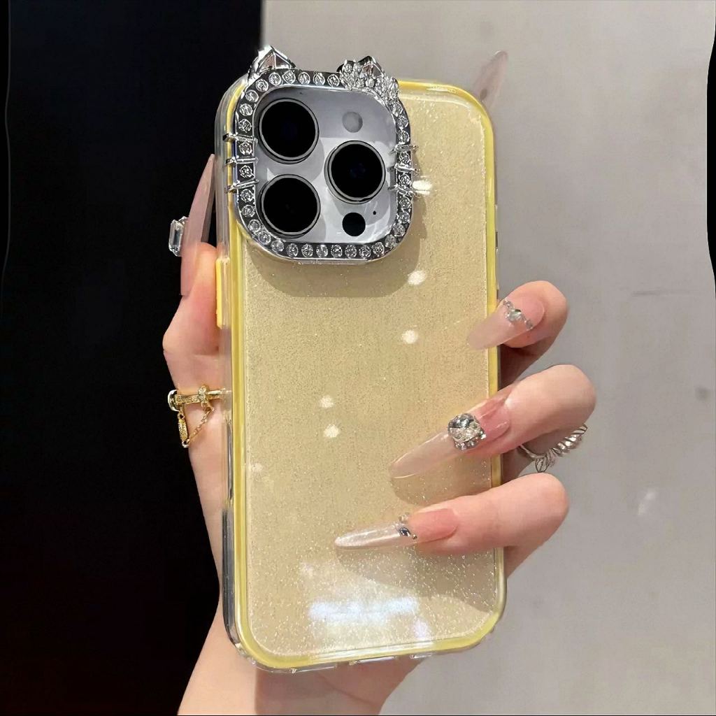 Bling Glitter สําหรับ iPhone 13 12 11 Pro XS Max XR X 8 7 6 6S Plus SE 2 เคสโทรศัพท์แบบนุ่ม - รูปที่ 2