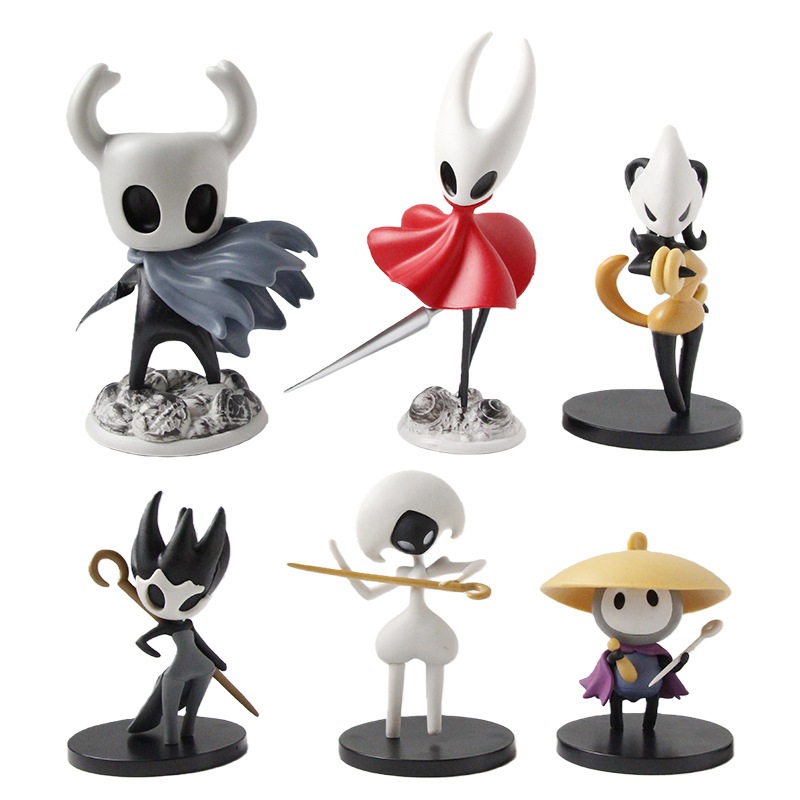 6 ชิ้น Hollow Knight Silksong ตัวเลขการกระทํา Hornet ลูกไม้ Shakra Sherma ตุ๊กตาของเล่นเด็กของขวัญ