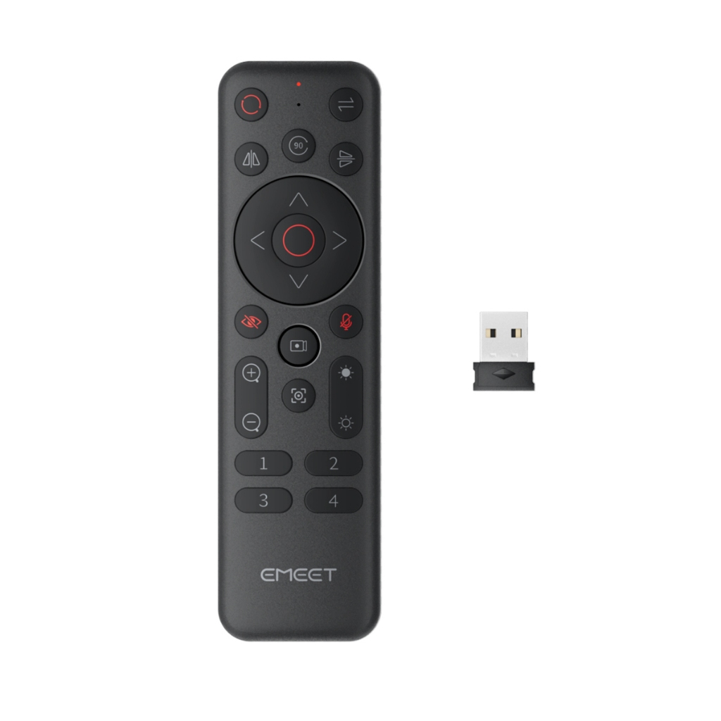 รีโมท Emeet สําหรับเว็บแคม Pixy, Piko, Piko Dual-Camera 4K สําหรับสตรีมมิ่ง, คอนโทรลเลอร์ไร้สายสําหร