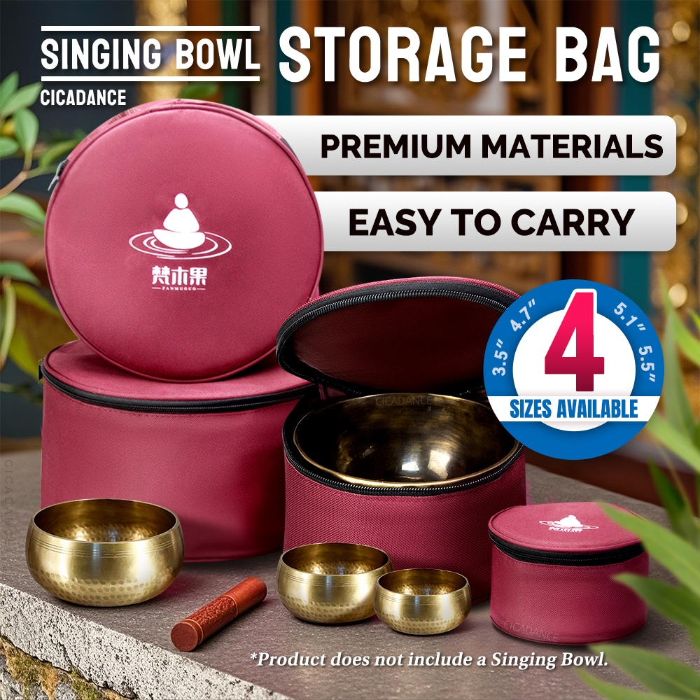 ขันทิเบต ถุงเก็บ ขนาดหลายแบบ หูหิ้วหนา ป้องกันน้ำและฝุ่น เหมาะกับพกไปวัด คลาสเรียน ใช้งานประจำวัน