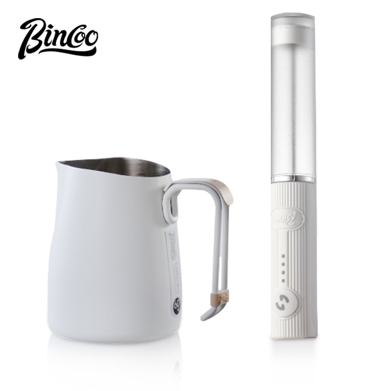Bincoo Coffee Latte Mug Handheld Milk Frother กาแฟแบบพกพาแก้วกาแฟดอกไม้ 600ML